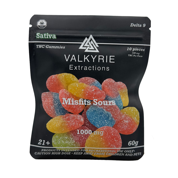 Valkyrie - Misfits Sours 1000mg THC - Image 2